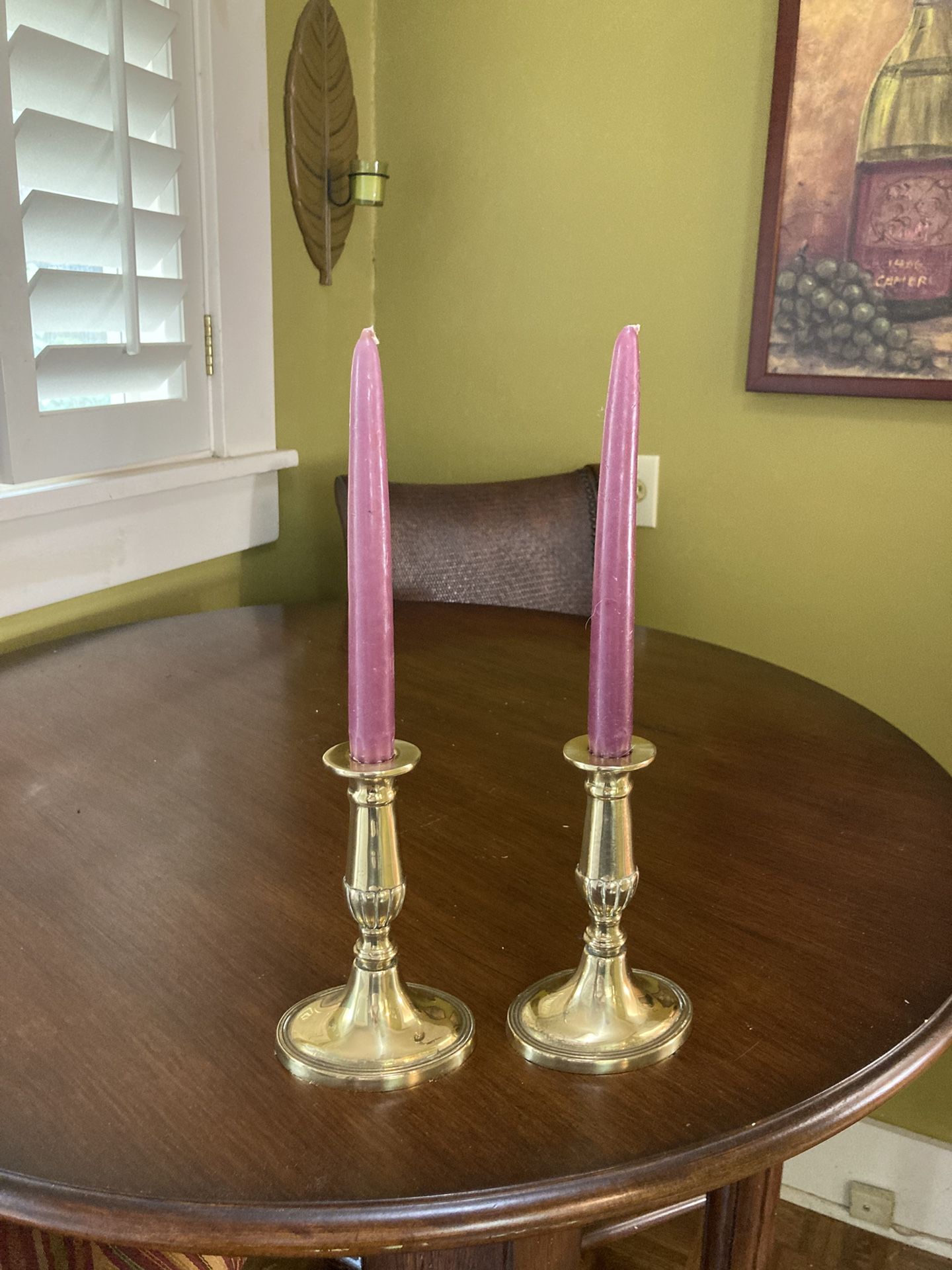 Elegant Brass Candle Holders