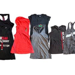 💕 REEBOK, Kenneth Cole, Bear Flag CrossFit women’s workout Activewear tanks tops shirt , 7 piece set XS, Small sizes 💕
