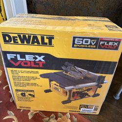 Brand New Dewalt FLEXVOLT 60V MAX Cordless Brushless 8-1/4 in. Table Saw Kit (Tool Only)