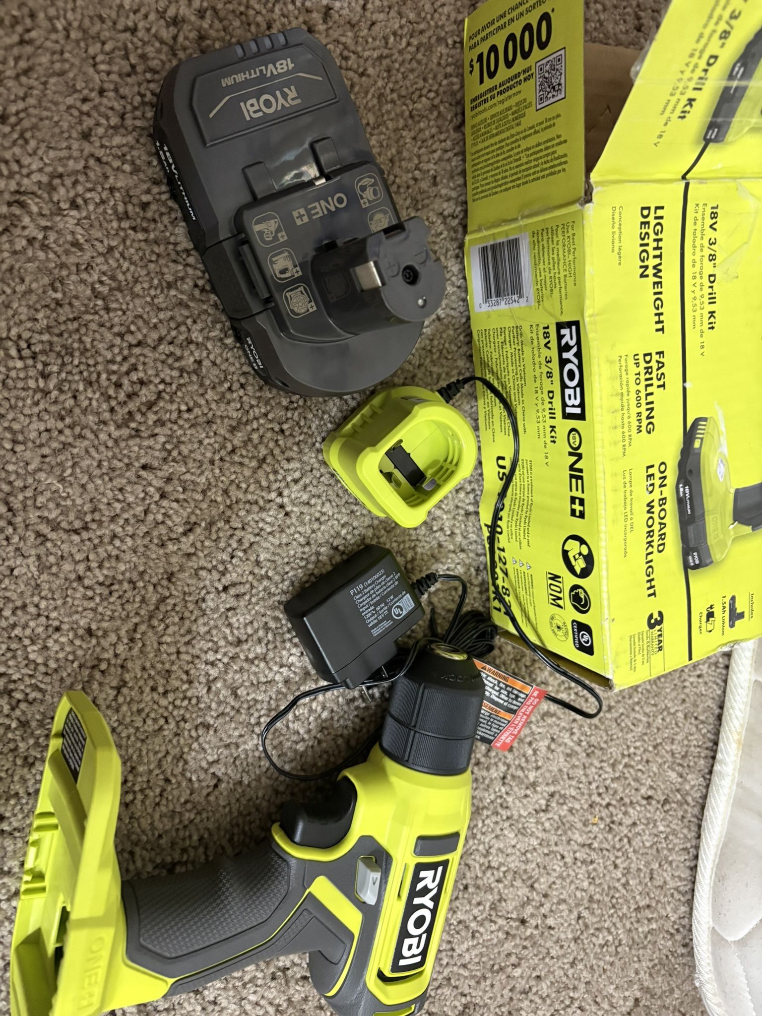 Ryobi 18v Drill Kit