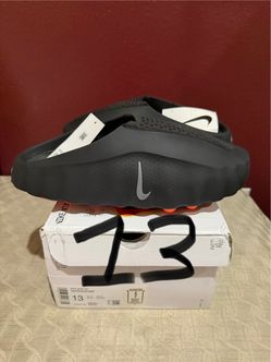 SIZE 13 NIKE MIND 001 SLIDE BLACK CHROME