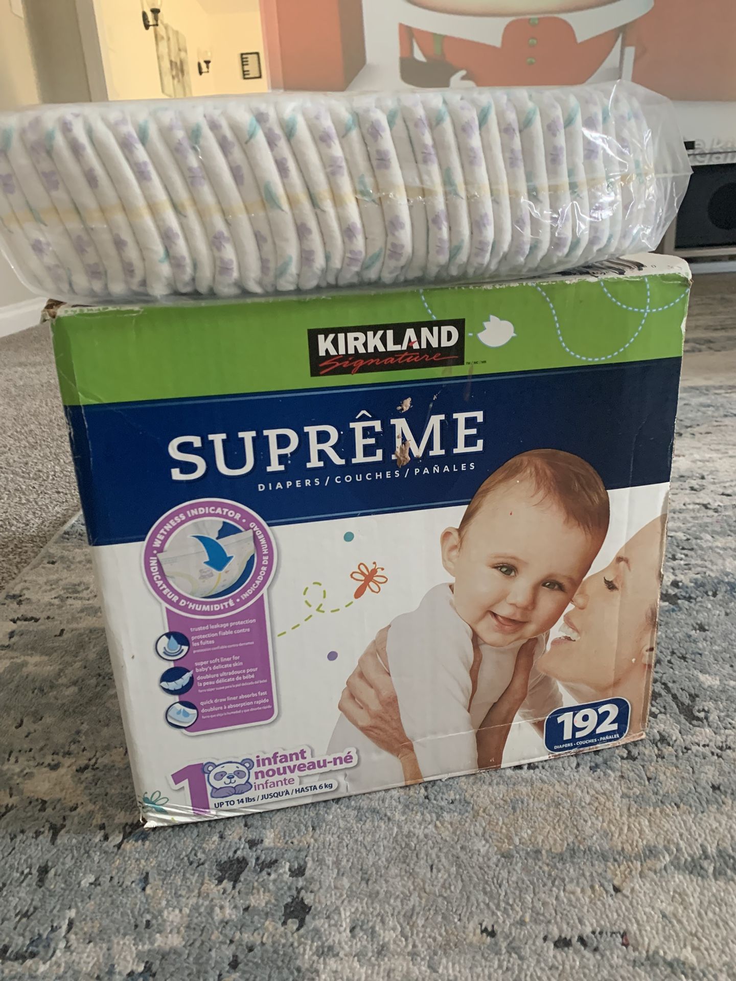 Size 1 Kirkland Diapers