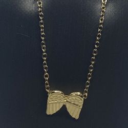 Fashion Gold Plate Angel Wing Pendant Necklace 