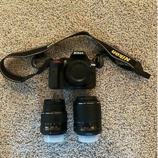 Nikon D3300 Dual VR Lens Camera Kit - 18-55mm & 55-200mm Lens - Used