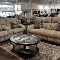 OM• $38 Initial • Brand New Ashland 2 Piece Reclining Sofa And Loveseat 
