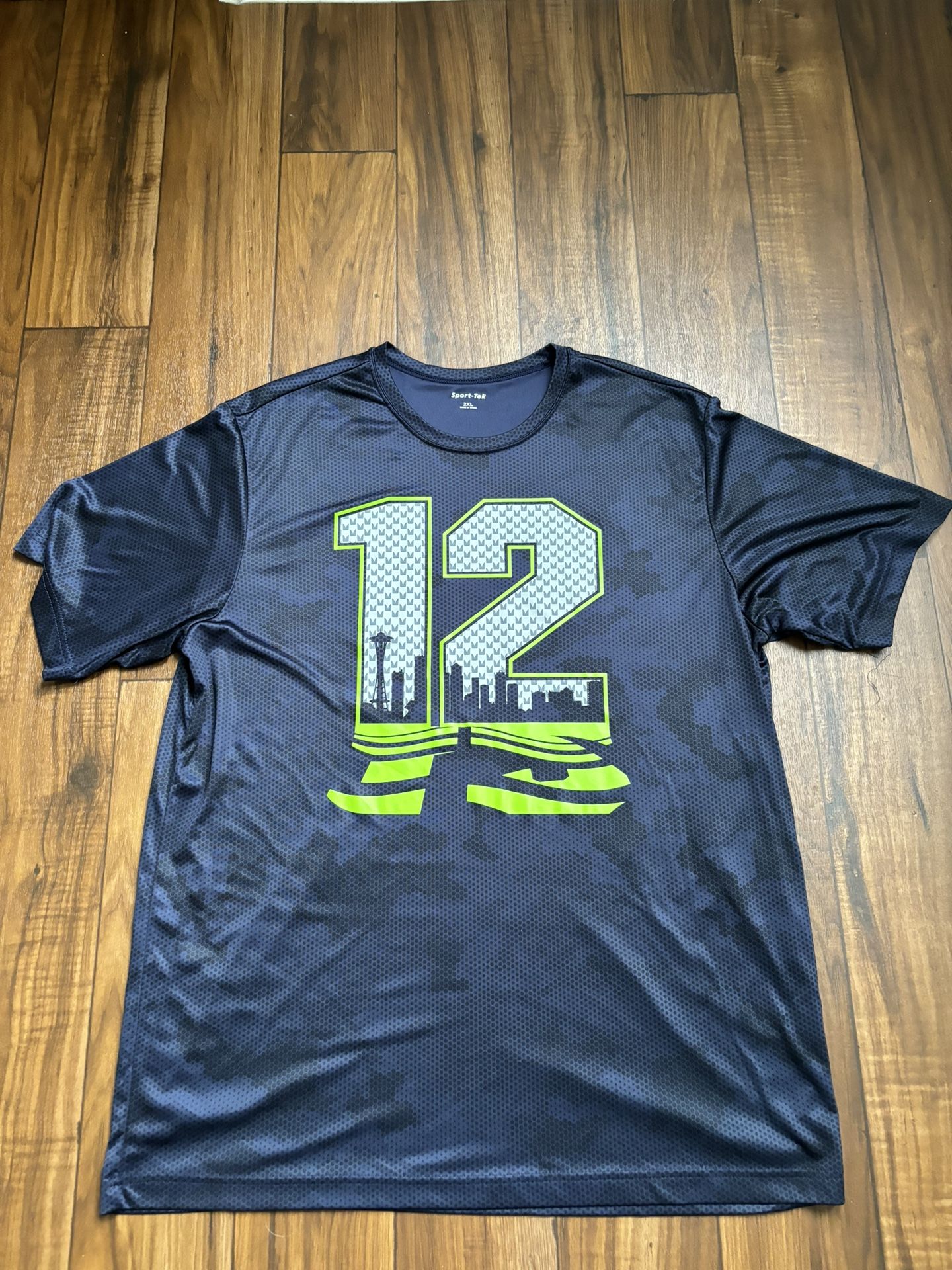 Seattle Seahawks Home Of The 12th Man Camo Dri Fit * Size 2XL