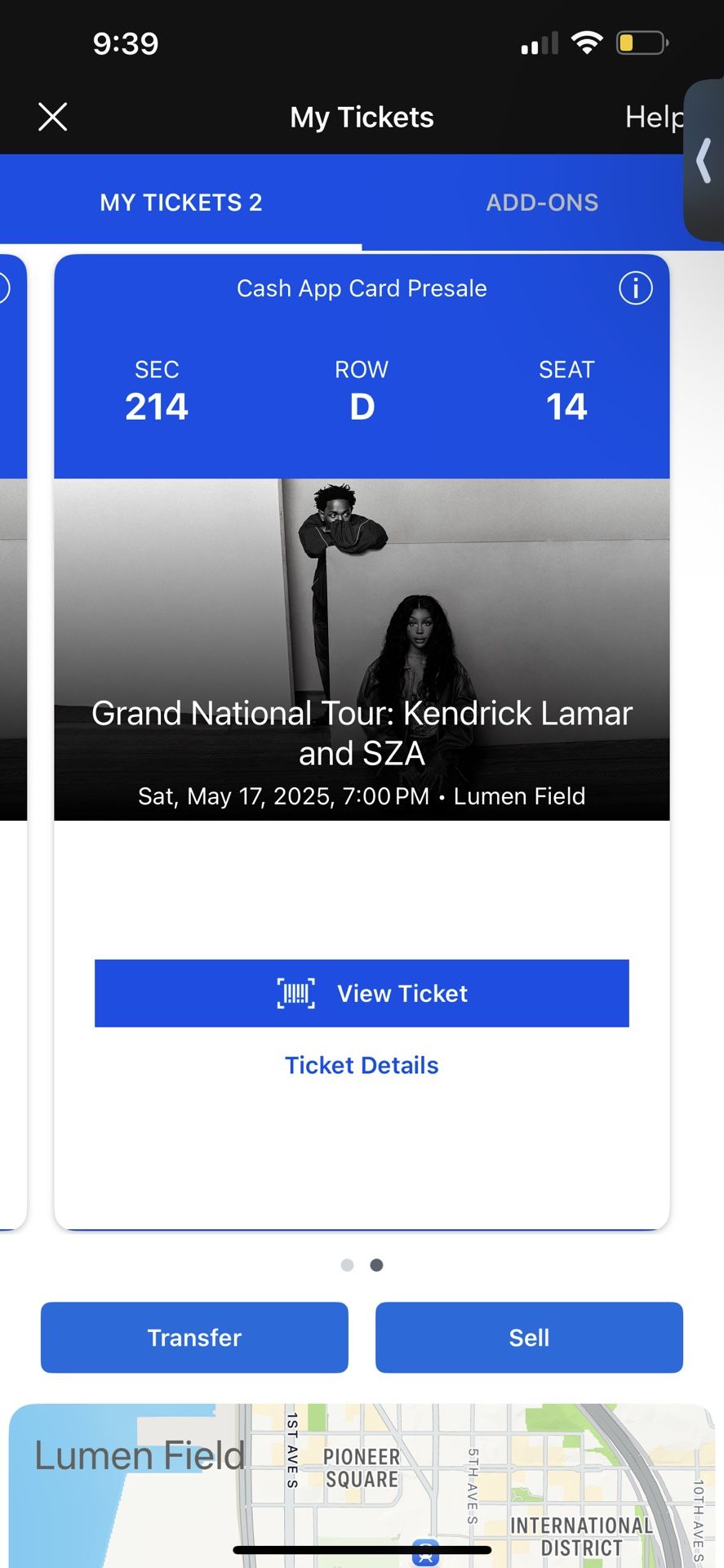 Concert Tickets Kendrick Lamar SZA
