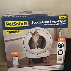 White Self Cleaning Litter Box 