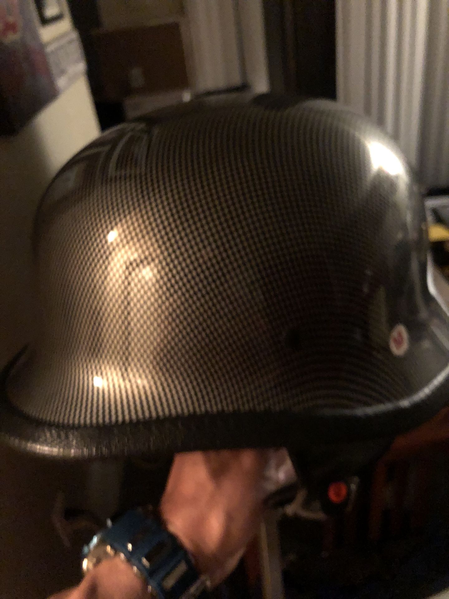 Carbon Fiber Motorcycle Helmet . Pickup Only.
