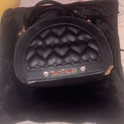 juicy couture bag , black & gold , $30 . 