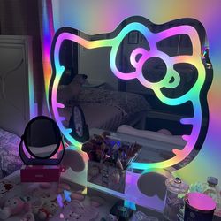 Hello kitty vanity mirror and chair