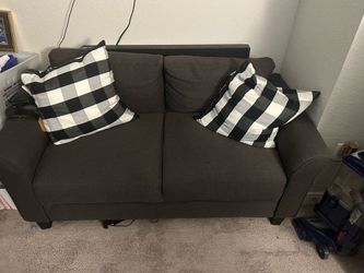 Charcoal love seat