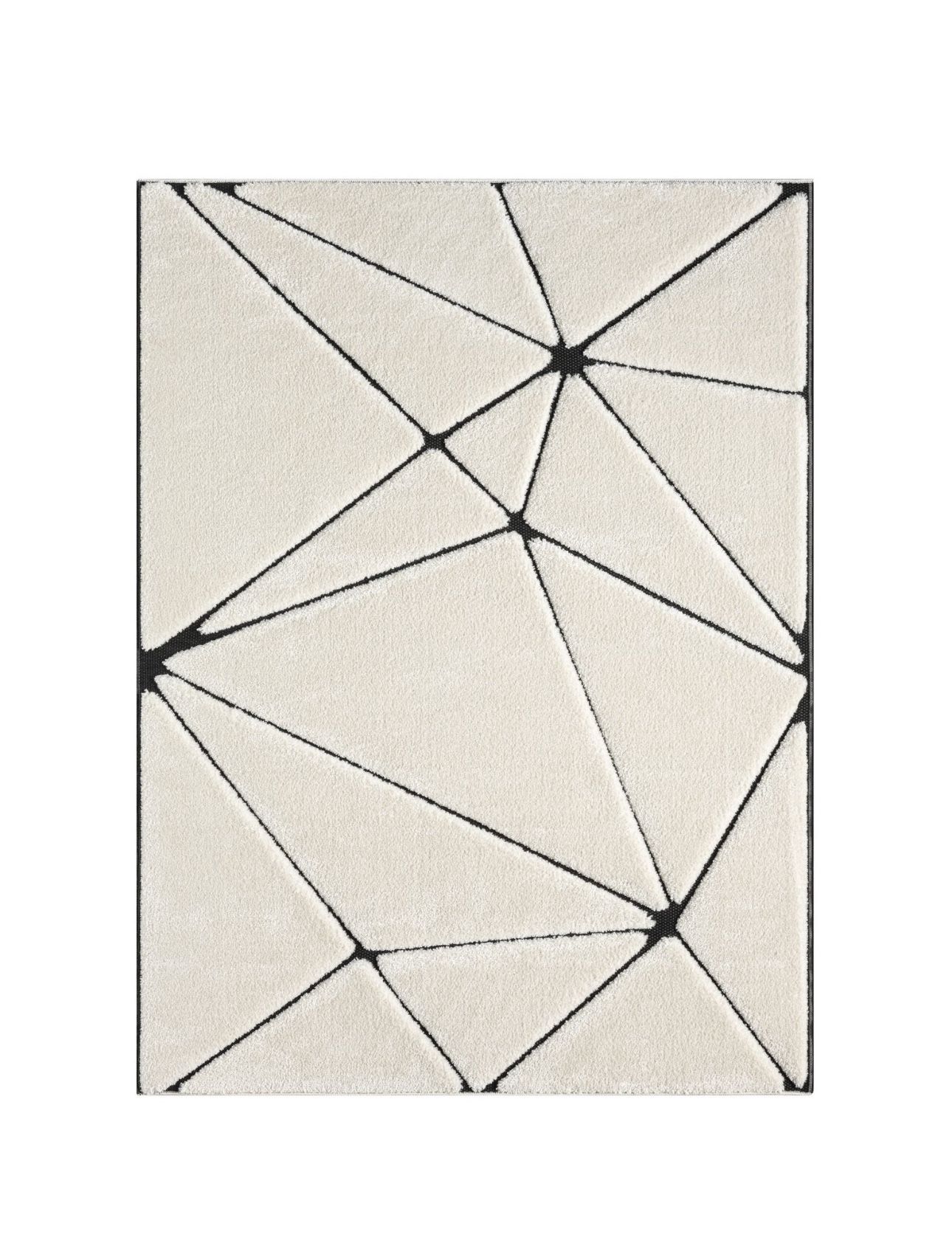 10/13 Brand New Thick Modern Black And White Rug Carpet 