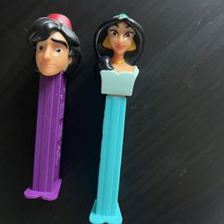Disney Aladdin And Jasmine Pez Dispensers 
