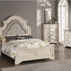 Gorgeous Queen Size Complete Bedroom Set. Mattress Sold separately 