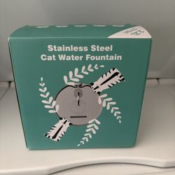 Stainless Steel Cat Water Fountain 