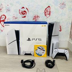 Sony PlayStation 5 Slim - 1 TB , Bonus 1 Game NBA2K19  ( Used Very New  )