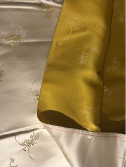 Heavy silk vintage brocade yardage