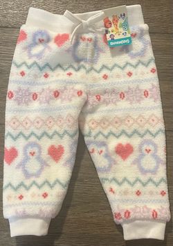 Garanimals Girls 12 Months Print Furry Jogger New