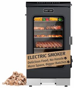EAST OAK 30" Electric Smoker for Outdoors | Built-in Meat Probe & Clear Viewing Window