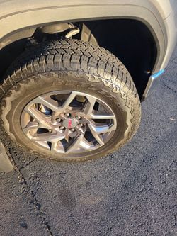 Stock gmc sierra slt wheels and tires