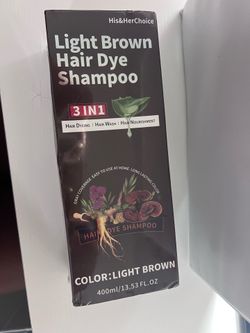Light Brown Hair Dye Shampoo / Champú de tinte para cabello castaño claro