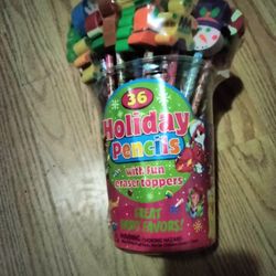 Rare Lisa Frank 1990s Holiday Pencils (Sealed Brand New) 36 Count