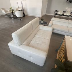 White Love Seat Couch
