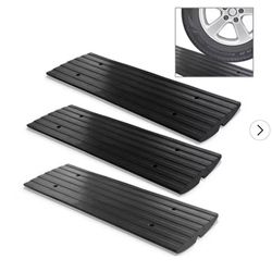 3 pack heavy duty car driveway ramp drive way curb curbside ramps - NEW