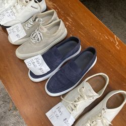 leather sneakers $20each, brand: Good Man Brand. Size on white sticker Located Mount Dora Fla 32757