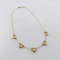 Tiffany & Co. Elsa Peretti® Open Heart 18K Necklace 