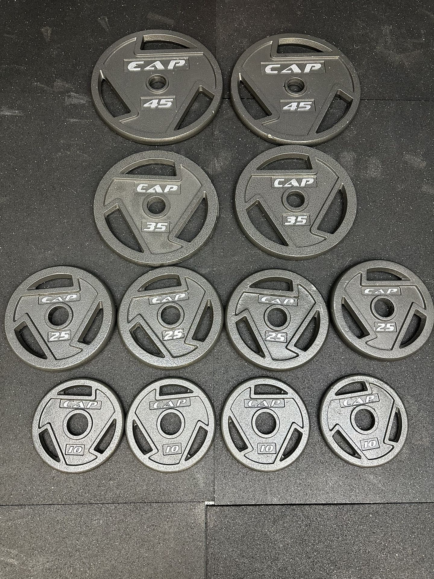 300lbs Cap Barbell Olympic (2” Hole) Weight Set