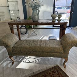 Upholstered Bench Antique 