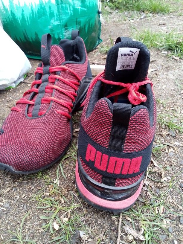 Men Red Puma Shoes