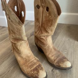 Men’s Leather Cowboy Boots Sz 11.5