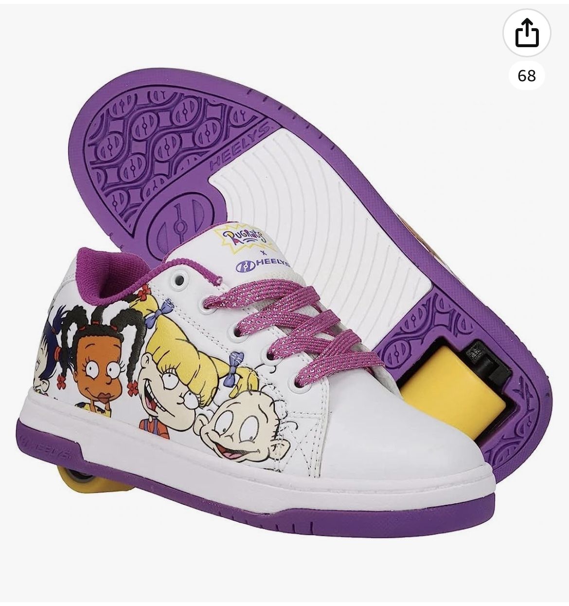 Rugrats Heelys Men 13 Heelys X Rugrats Sneakers Mens 10 Black