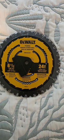 DeWalt 6-1/2" 24T Framing Circular Saw Blade