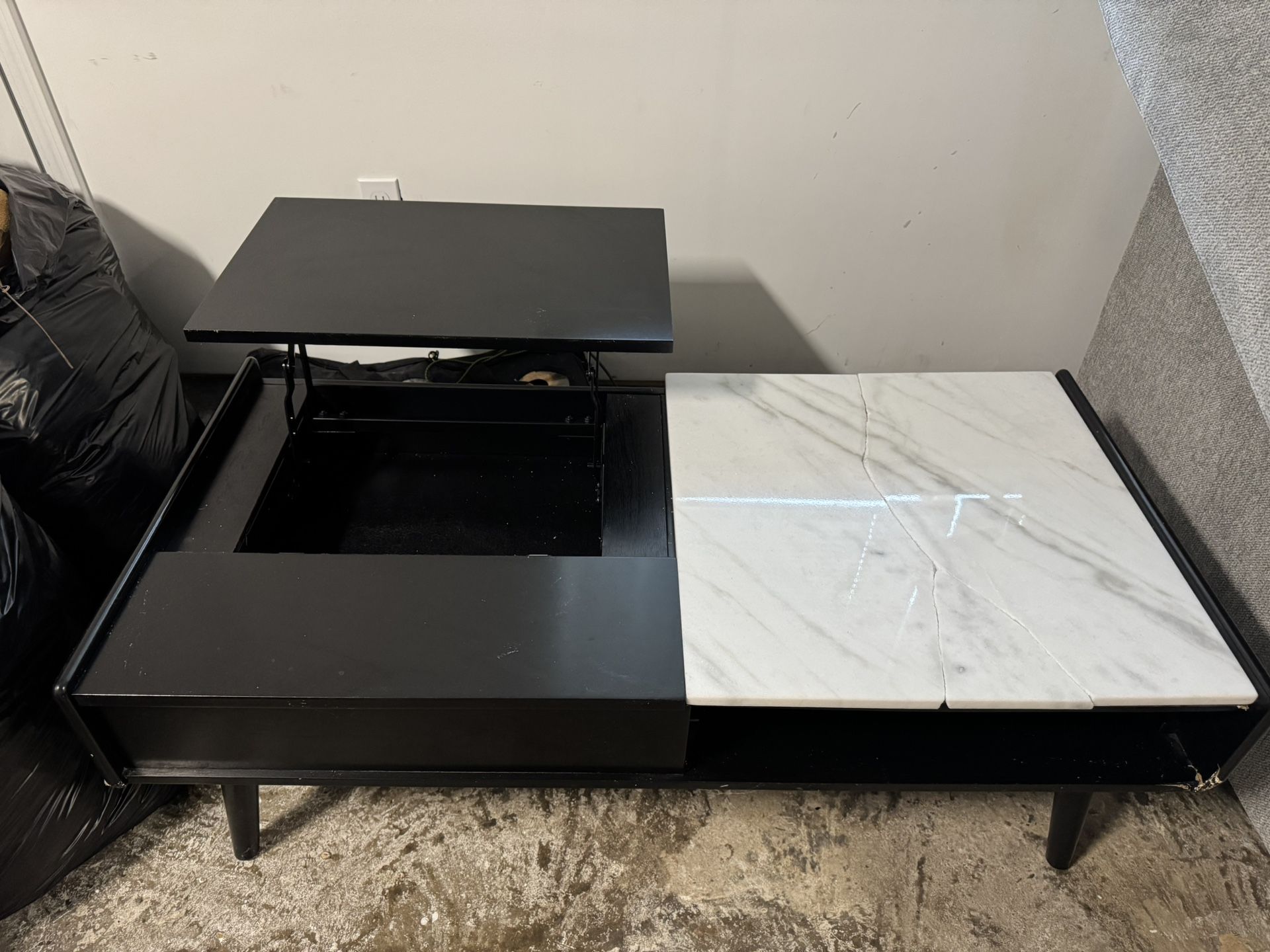 Lift Top Cocktail Table And 2 End Tables