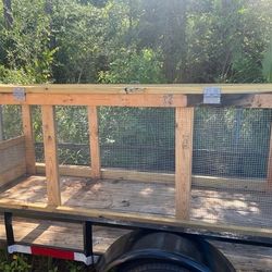 Two Custom Built Chicken Cages