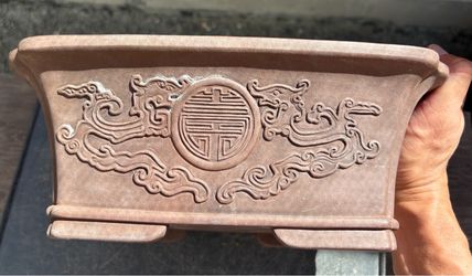 Chinese hefty deep bonsai pot