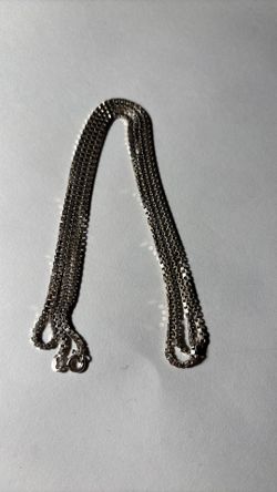 Sterling silver chain.