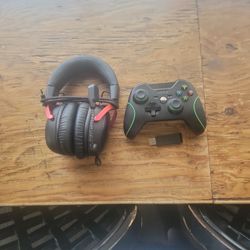 Gaming Headset & USB Wireless Controller 