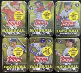 2020 TOPPS SERIES 1 FACTORY SEALED TIN SET.