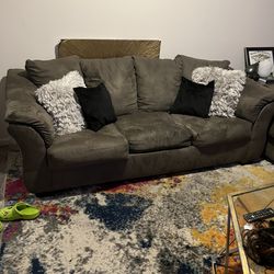 Dark Grey Sofa And Loveseat