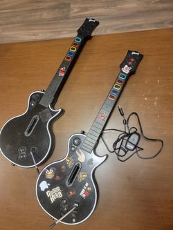 2 Guitar Hero Xbox 360 + pc adapter