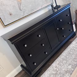 Black Dresser & Upright Dresser