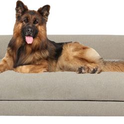  Orthopedic Cat & Dog Bed, Oatmeal, Large