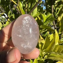 Rose Quartz Crystal Egg