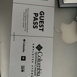 Guest Pass Columbia Sportswear Company Employee Store 