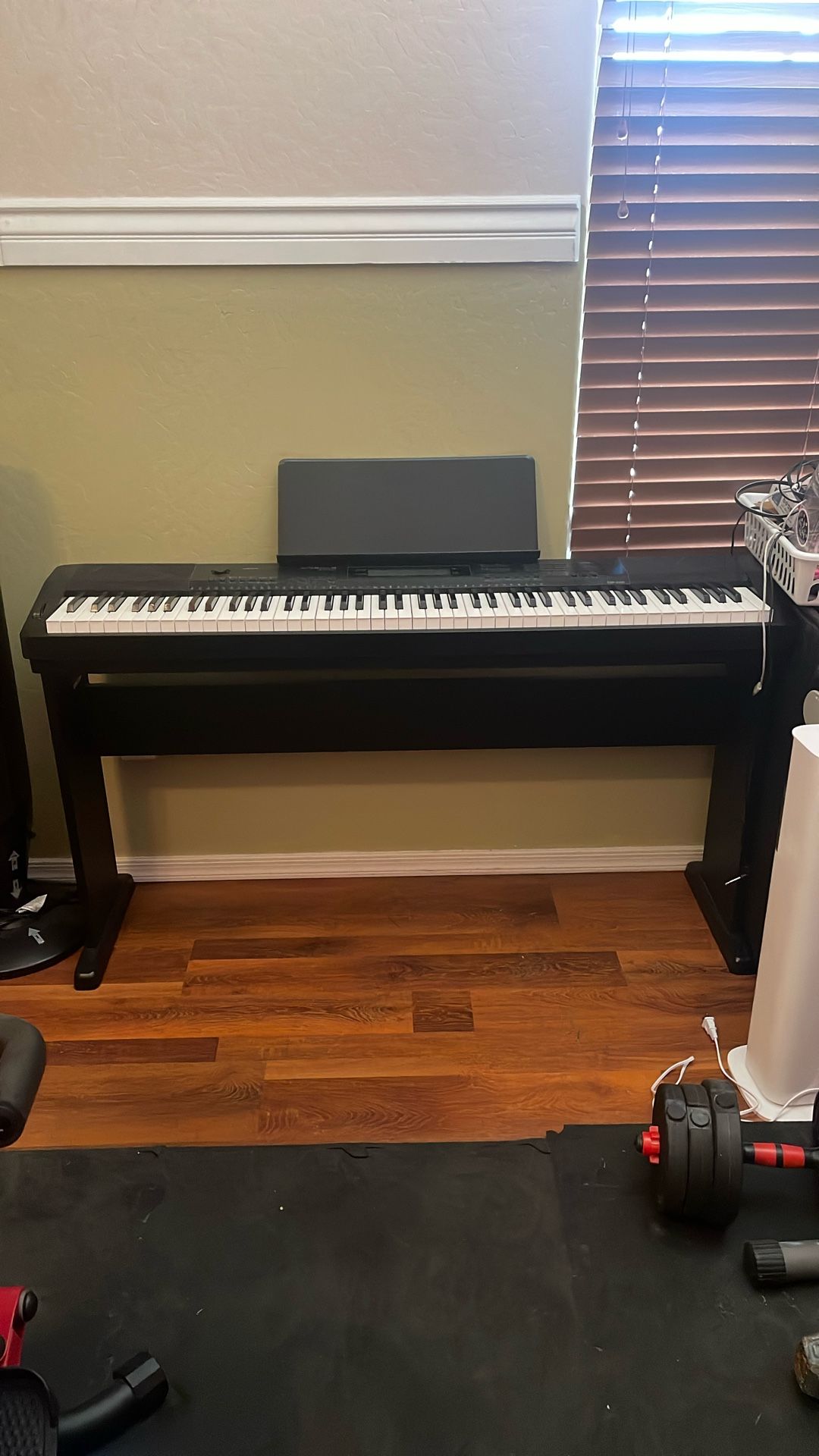 Digital Piano with 88 Key Dynamic Graded And Chair Hammer Action Weighted Keyboard Piano, DDP-200 Upright Digital Piano